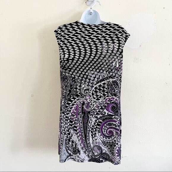 WHITE HOUSE BLACK MARKET Sleeveless Drape Neck Sheath Mini Dress, S - Picture 8 of 10